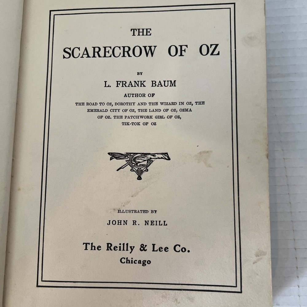 The Scarecrow of Oz, L Frank Baum Edition 1915 Illustrations John Neill